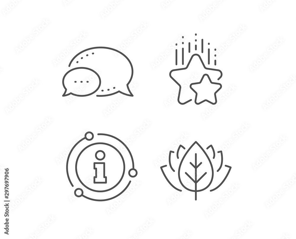 Ranking stars line icon. Chat bubble, info sign elements. Star rating sign. Best rank symbol. Linear ranking stars outline icon. Information bubble. Vector Ranking stars line icon. Chat bubble, info sign elements. Star rating sign. Best rank symbol. Linear ranking stars outline icon. Information bubble. Vector