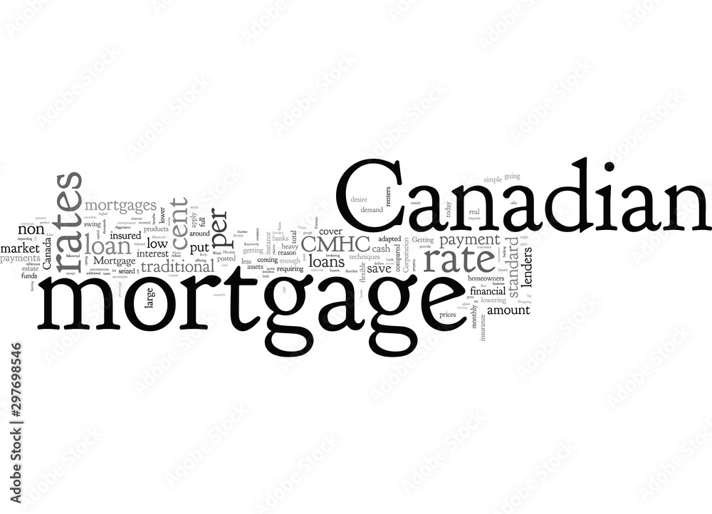 Obraz premium Canadian Mortgage Rates