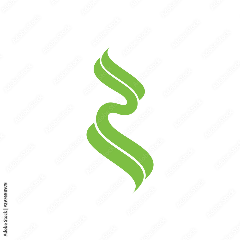 stripes curves ribbon motion flow logo vector Stock Vector | Adobe Stock
