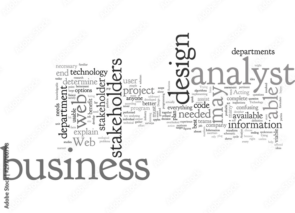 business analyst in web design