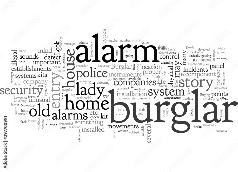 burglar alarm kit