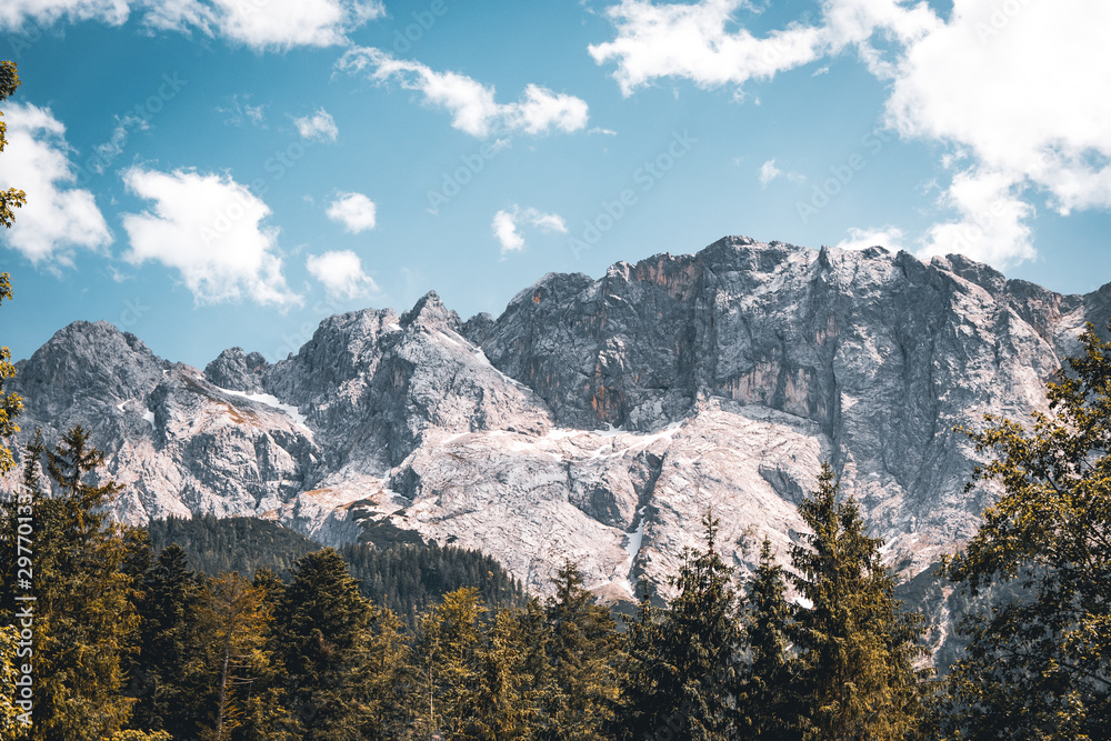 High Mountains With Blue Skies, Germany.