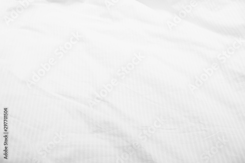 White delicate soft background of fabric or bedding sheet