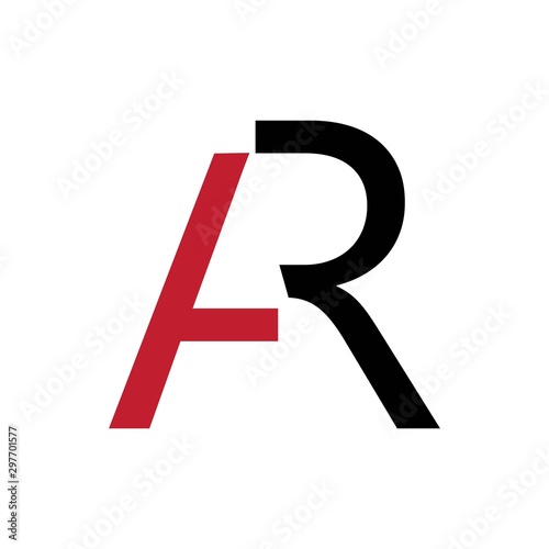 letter ar logo vector