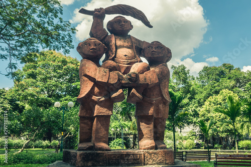 statue in the garden