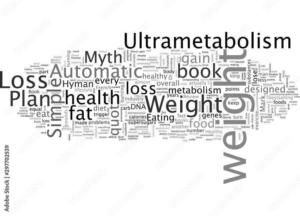Obraz premium Book Review Ultrametabolism The Simple Plan for Automatic Weight Loss