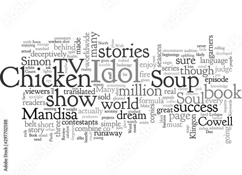 Obraz na plátně Book Review Chicken Soup For The American Idol Soul