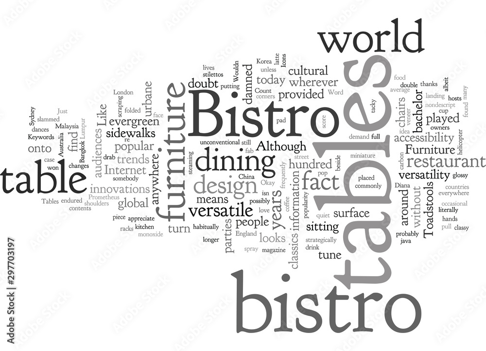 Bistro Tables Style Icons Not Just Furniture