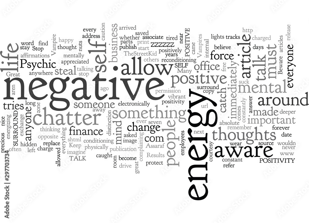 Beware of Psychic Vampires