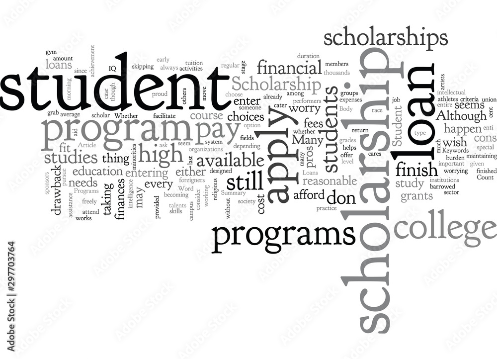 Between Scholarship Programs And Student Loans Between Scholarship Programs And Student Loans