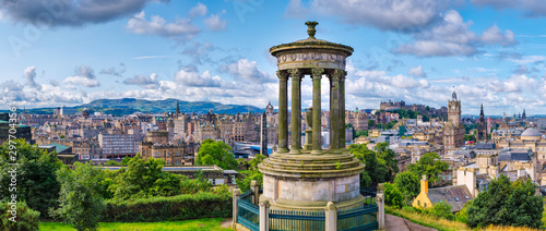 Panorama Edynburga w Szkocji o wysokiej rozdzielczości 84 MP