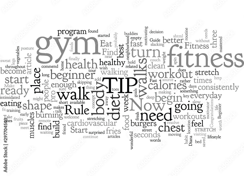 Fototapeta premium Beginner s Guide To Fitness