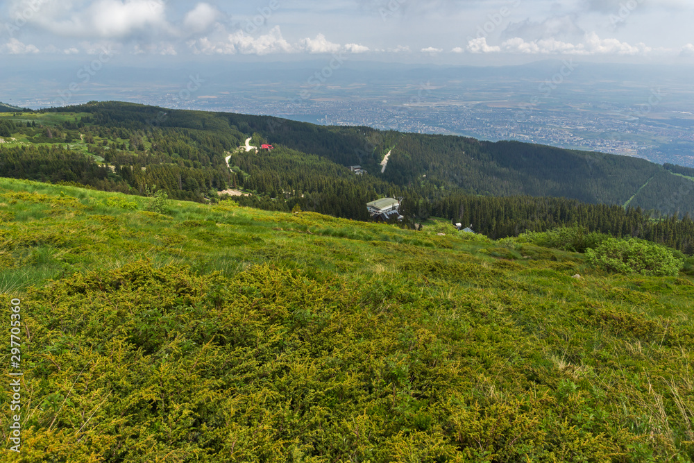 Summer view of Vitosha Mountain, Bulgaria
