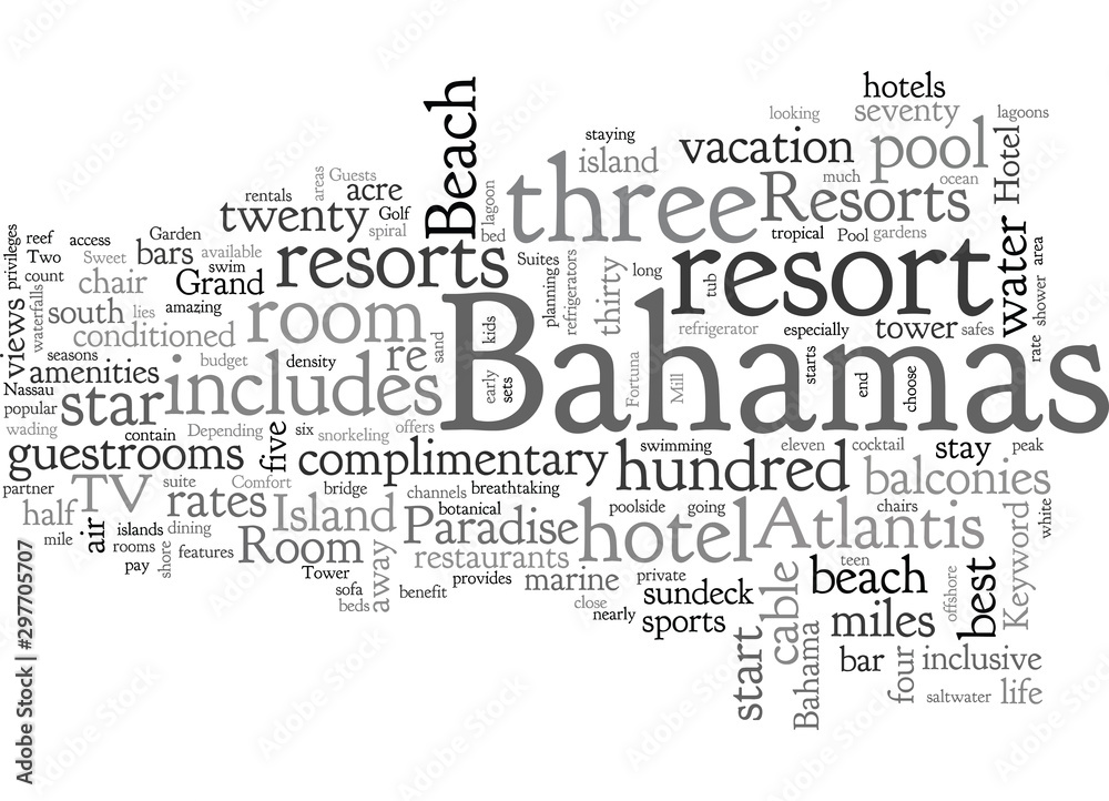 Fototapeta premium Bahamas Resorts