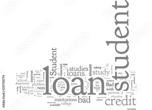 Bad Credit Student Loan