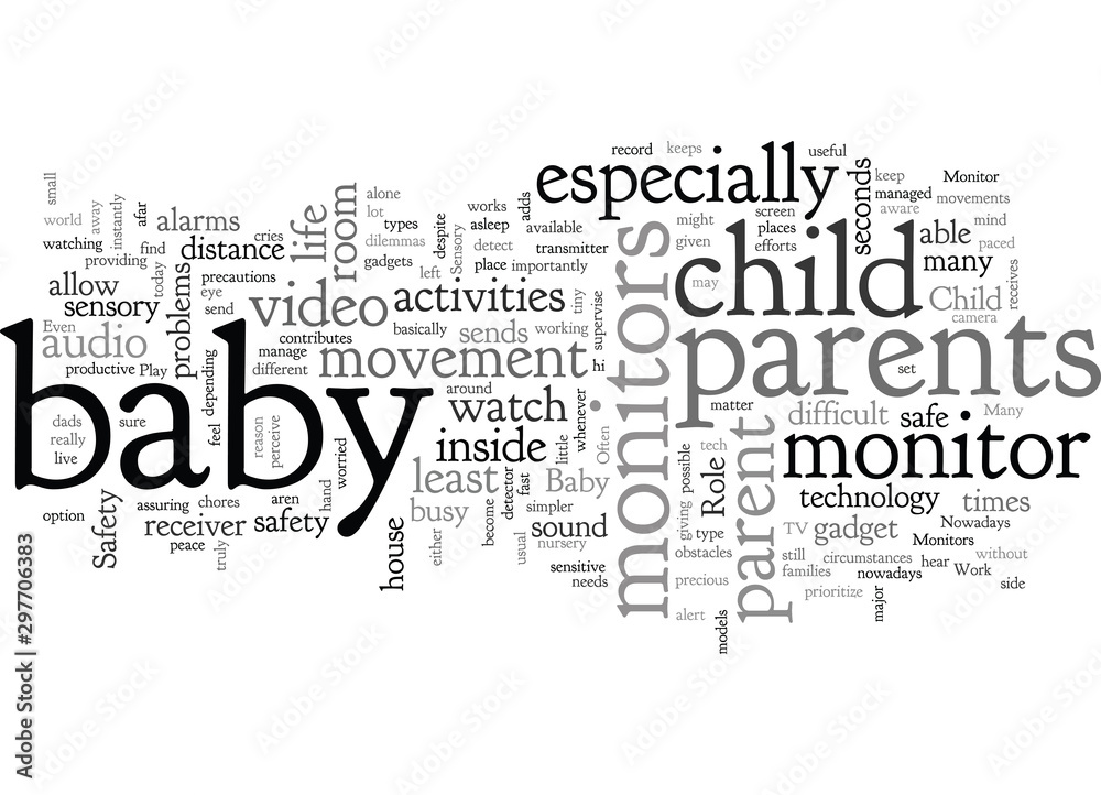 Baby Monitors and Their Role in the Safety of Your Child Stock Vector