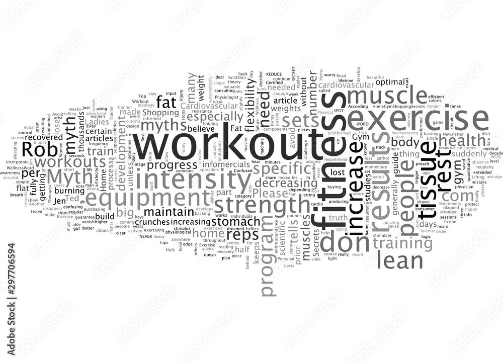 Fototapeta premium Avoid These Top Workout Myths