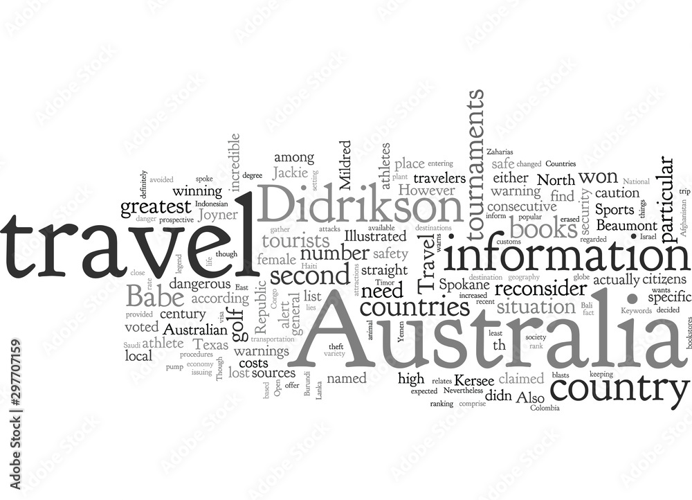 Australia Travel Cautionary Measures Australia Travel Cautionary Measures