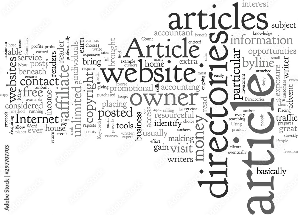 Obraz premium Article Directories