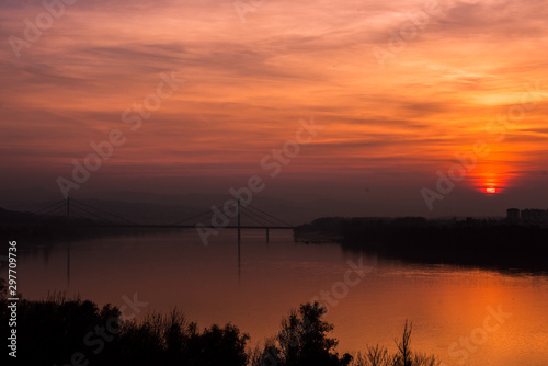sunset over river  © Zoran Jesic