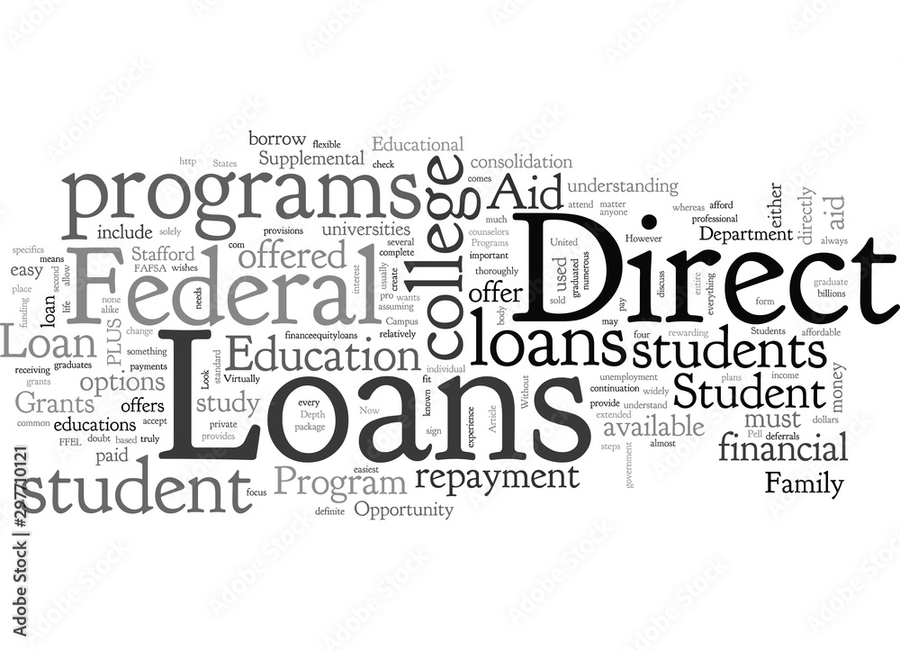 An In Depth Look At Direct Loans An In Depth Look At Direct Loans