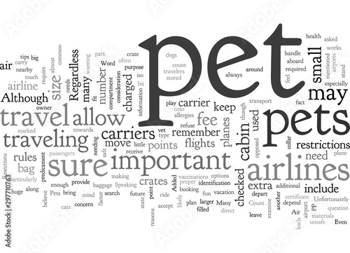 Air Travel and Pets