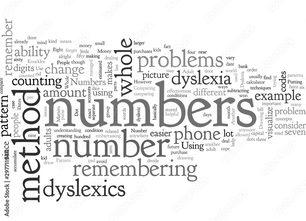 Adult Dyslexia On Numbers And Codes