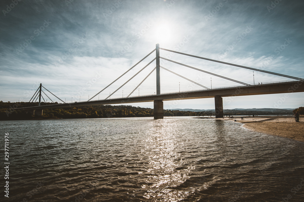 bridge at sunset