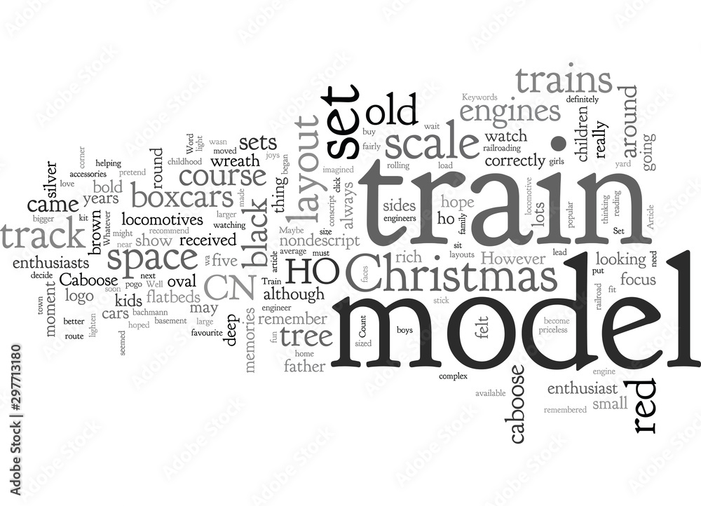 Fototapeta premium A Train Set For Christmas