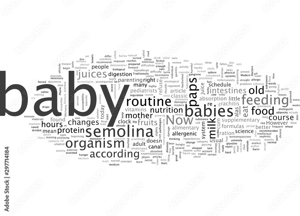 Fototapeta premium A New Diet For a Baby