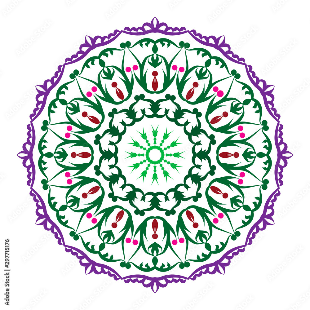 Mandala pattern black and white good mood Mandala pattern black and white good mood
