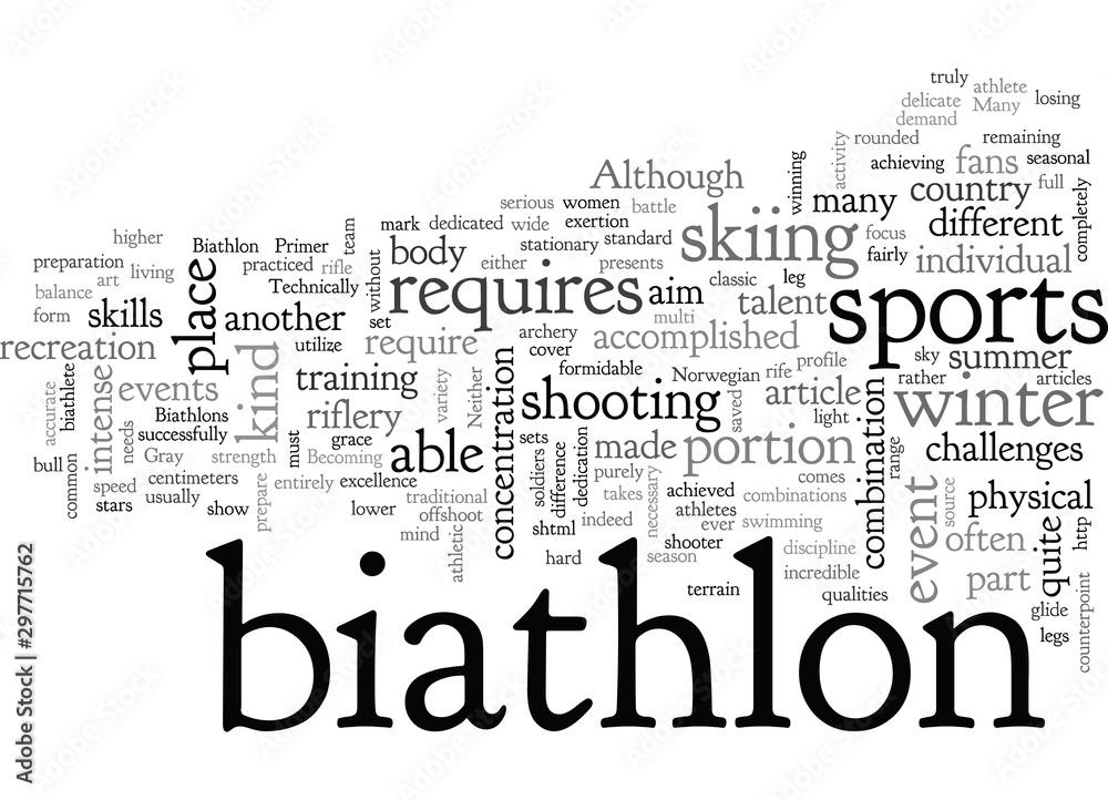 Fototapeta premium A Biathlon Primer