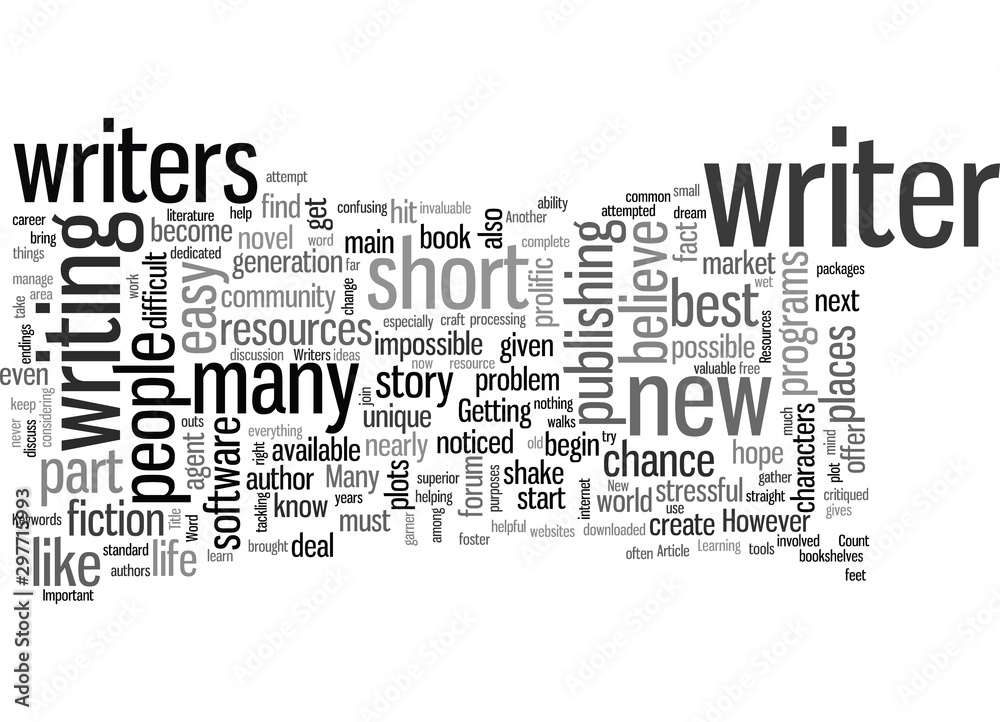 Fototapeta premium Important Resources For Writers