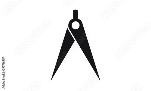 divider, compas drawing icon