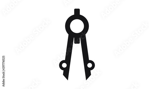 divider, compas drawing icon