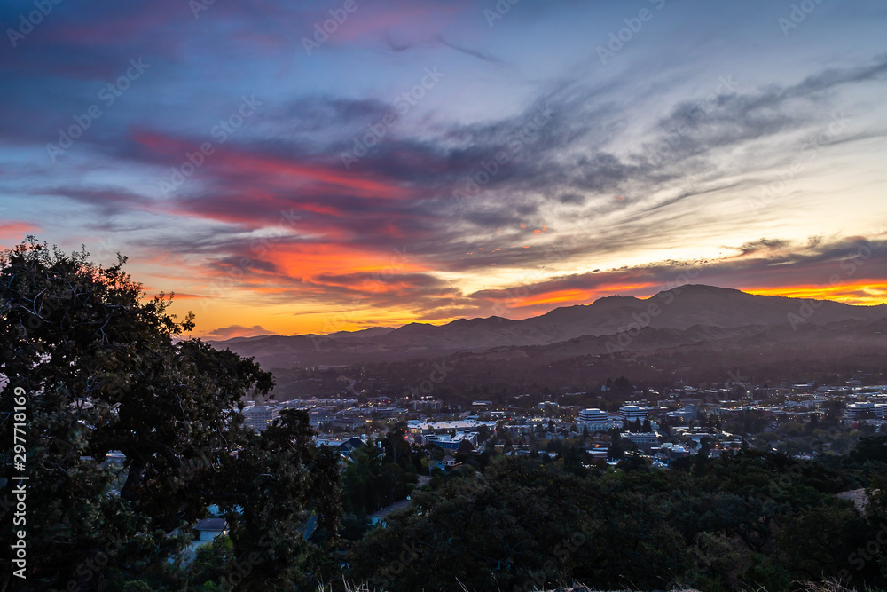 Dawn over the East Bay and Mount Diablo