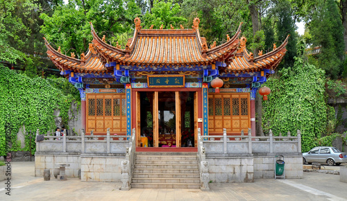 Photography Qiongzhu Temple or Bamboo temple, Kunming city, Yunnan province, China