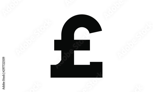 pound sterling icon vector