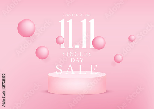 11.11 Singles Day Sale Banner.