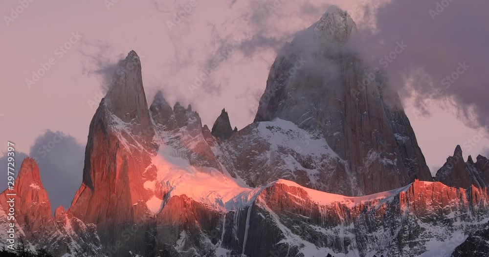 Mount Fitz Roy at dawn. Argentina, Patagonia.