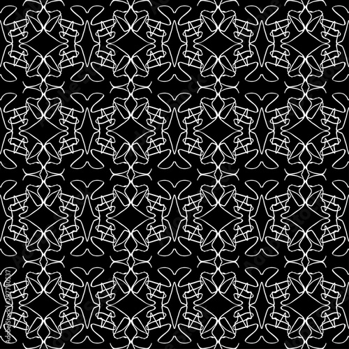 monochrome vintage seamless pattern vector illustration