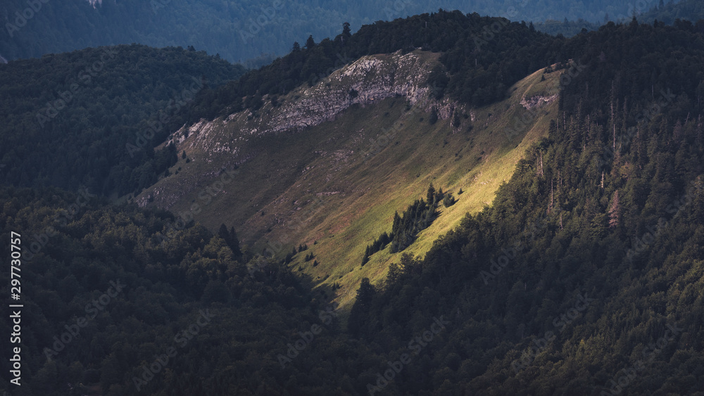 Fototapeta premium aerial view of mountains