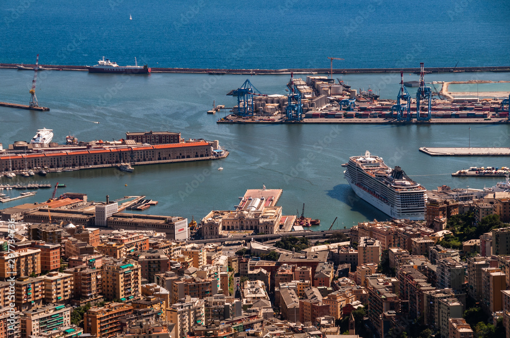 view of port of Genova 