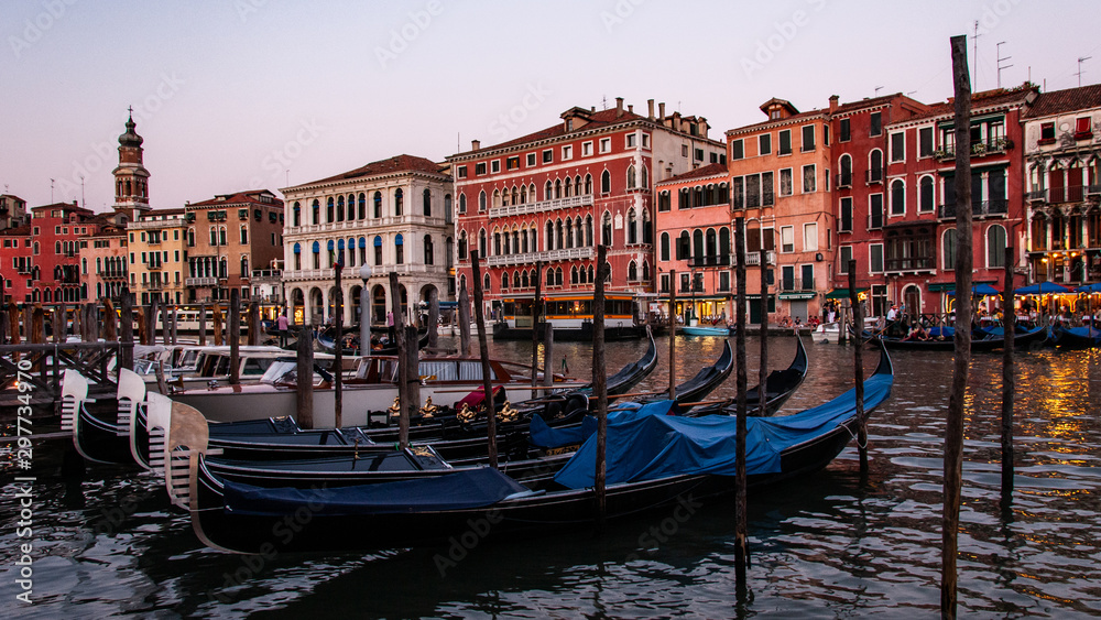 gondolas in venice