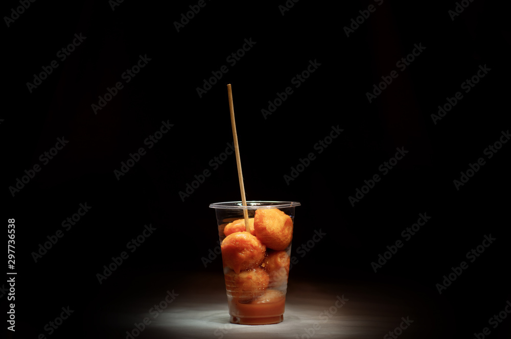 Kwek – Kwek / Tokneneng – a Filipino tempura-like street food in