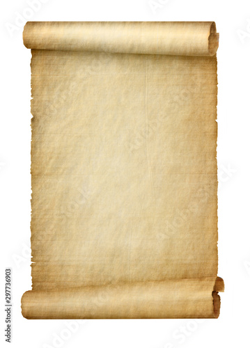 Old paper scroll