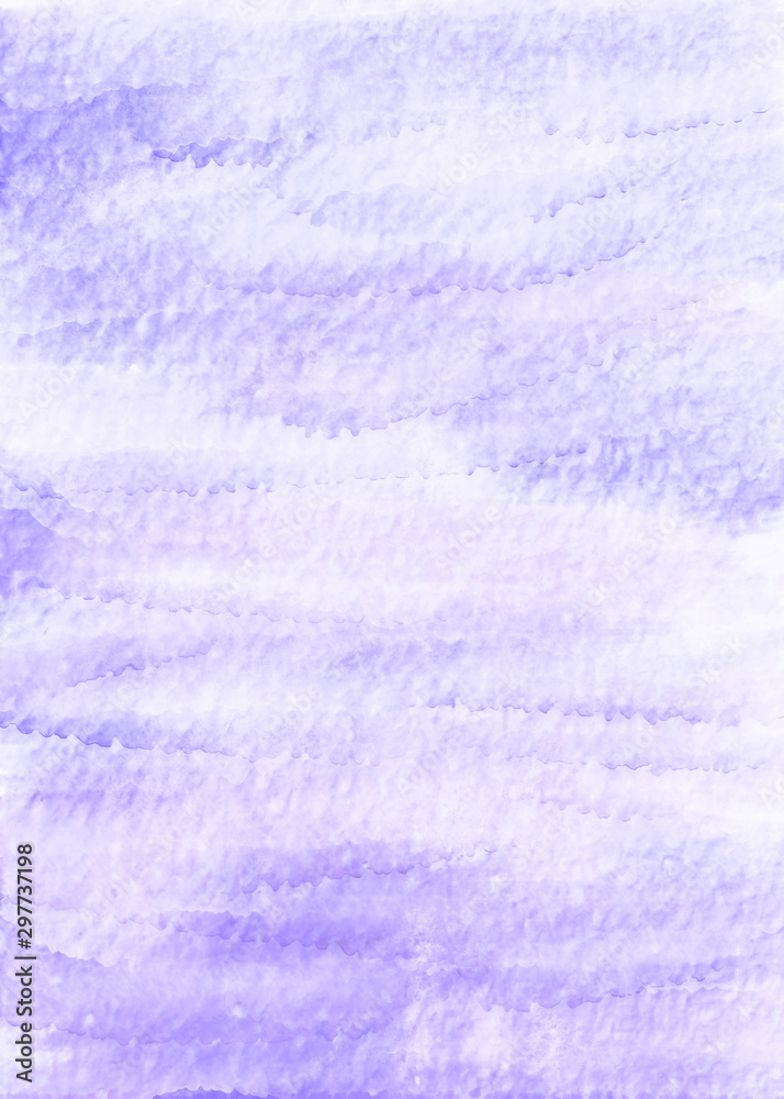 Fototapeta premium Blue watercolor vertical background. Hand draw watercolor backdrop with flowing paint and water