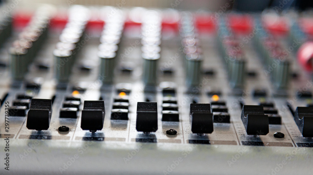 mixer table for studio musicians and sound effects mixer table for studio musicians and sound effects