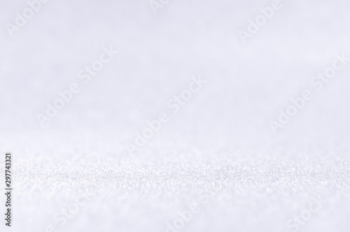 Luxury white winter bokeh background for New Year and Christmas background.