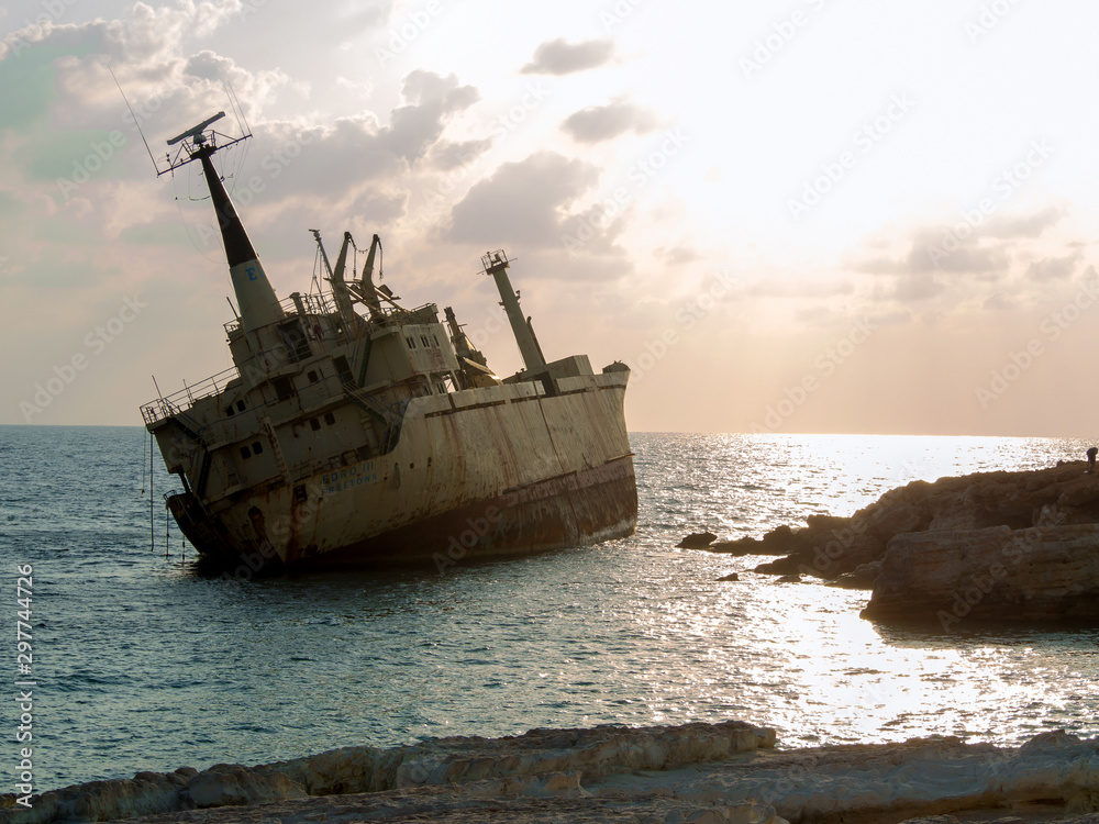 Old ship in Cyprus